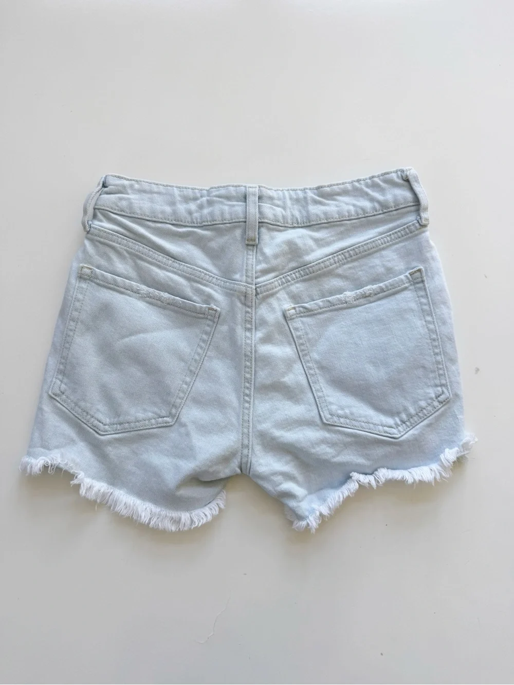 Old Navy High Rise O.G Straight Distressed Cut Off Jean Shorts Size 0